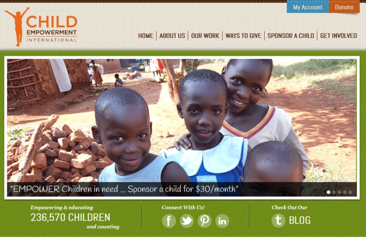 Launched New Responsive Website for Child Empowerment International