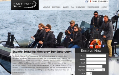 Launched Responsive Website for Fast Raft Marine Eco-Tours